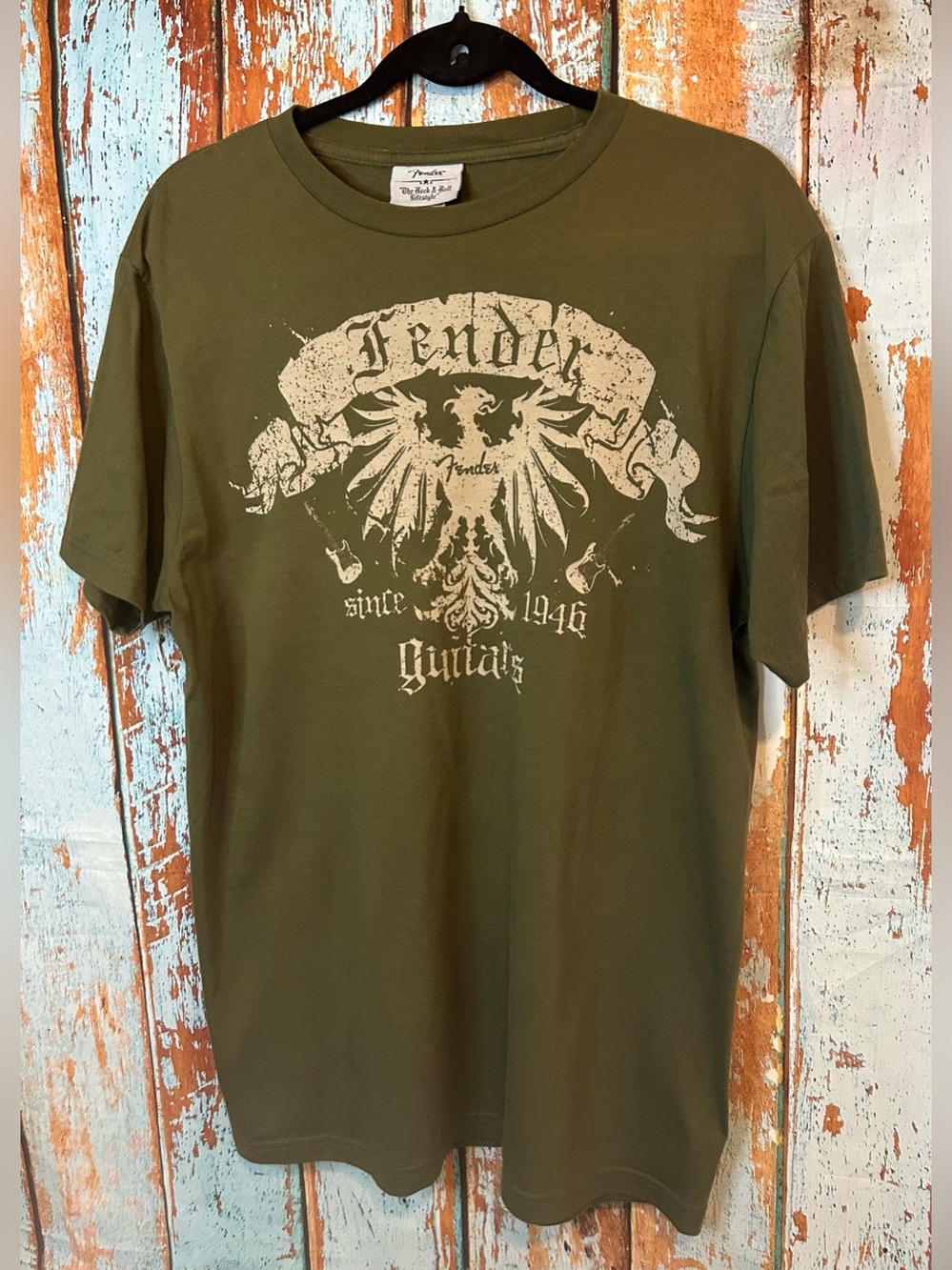 Fender Olive Graphic Short Sleeve Tee